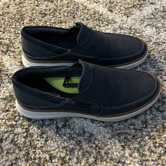 Skechers Moreno - Welmer Casual Memory Slip-On Loafer Shoes –Navy – Men’s Size 9 main image 4